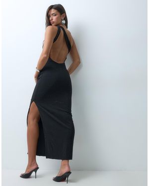 TFNC London One-shoulder-asymmetrisches maxikleid mit rückenausschnitt - Blau