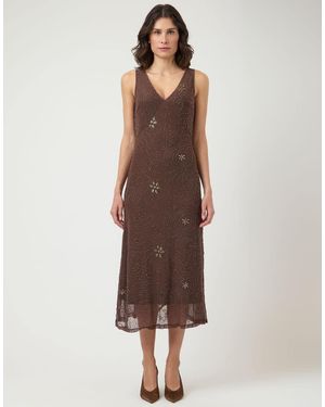 Y.A.S Midi Dress - Brown