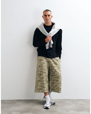 Collusion Baggy Longline Shorts - Multicolor