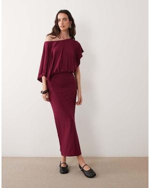 ASOS Cape Style Midi Dress - Red