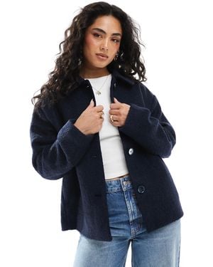 Monki Borg Coat - Blue