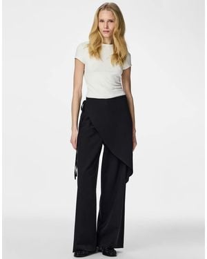 Pieces Trousers - White