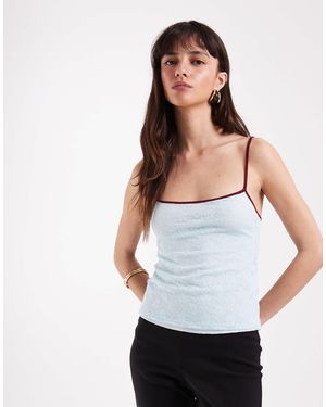 Motel Baryln Cami Lace Top - White