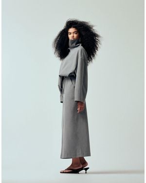 ASOS Tailored Pencil Maxi Skirt - Grey