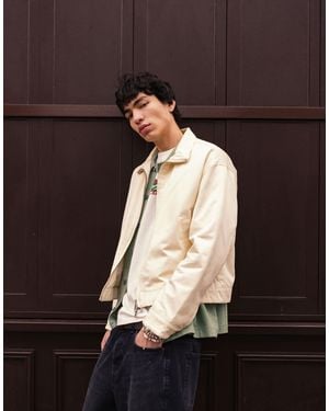 TOPMAN – harrington-jacke aus twill - Schwarz