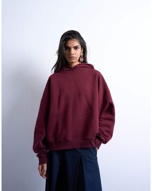 TOPSHOP Ultimate Hoodie - Red