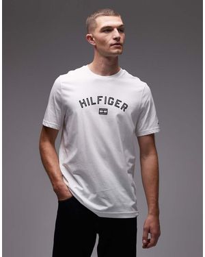 Tommy Hilfiger Flock Logo T-shirt - Grey
