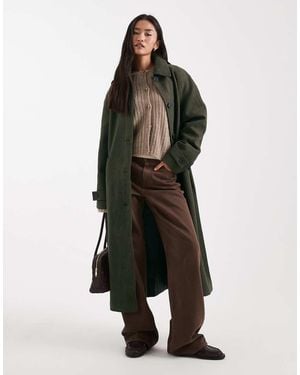 ASOS Longline Car Coat - Natural