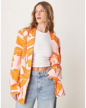 ASOS Blazer Vestibilità Comoda - Arancione