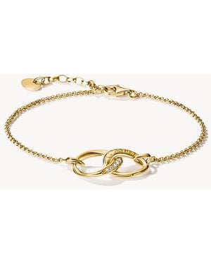 Thomas Sabo Bracciale Con Zirconi Bianchi - Metallizzato