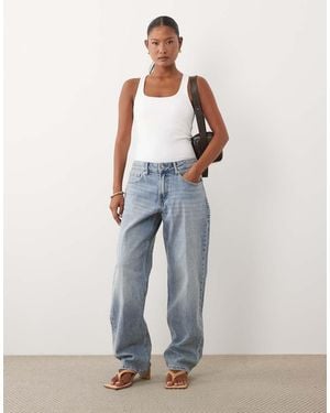 Good American Petite Good 90's High Waist Straight Leg Jeans - Blue