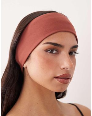 4505 Icon Yoga Wide Headband - Brown