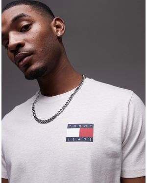 Tommy Hilfiger Slim Essential Flag T-shirt - Metallic