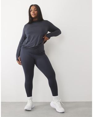 4505 Curve icon active leggings mit bindegürtel, handytasche und - Blau