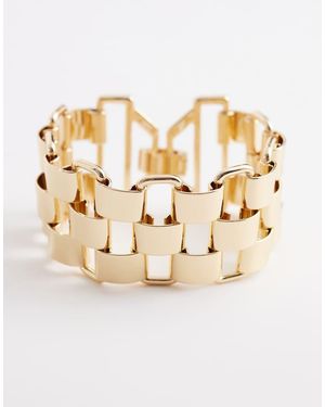 ASOS Pulsera Grande Dorada Estilo Correa De Reloj De - Metálico