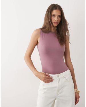 Miss Selfridge Body mit tiefem rückenausschnitt - Pink