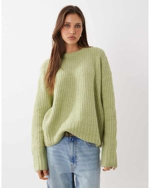 Cotton On Luxe Crew Neck Jumper - Green