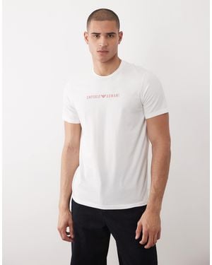 Emporio Armani Bodywear Chest Logo - White