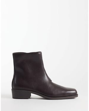 SEQWL Morty Square Toe Boots - Brown