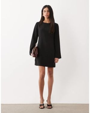 Vero Moda Long Sleeve Button Cuff Detail Mini Dress - Black