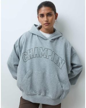 Champion Future Memories Womens Oversized Hoodie - Blue