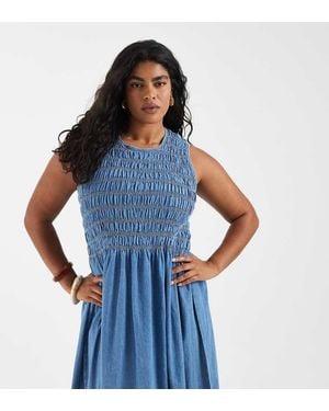 Vero Moda Vestito Midi - Blu