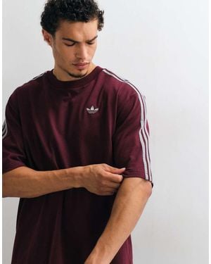 adidas Originals Three Stripe T-Shirt - Red