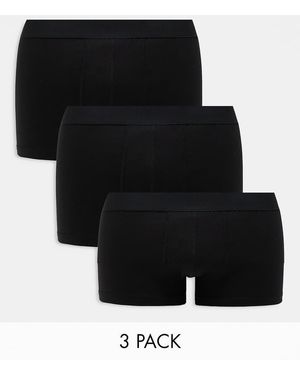 New Look Pack De 3 Calzoncillos Negros De