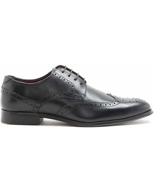 Thomas Crick Banks - chaussures richelieu habillées style derbies en cuir - Gris