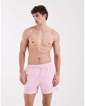 Nike Nike 5 Inch Volley Seersucker Swim Shorts - Pink