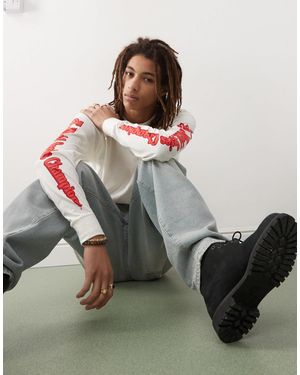 '47 St Louis Motif Long Sleeve Top - White