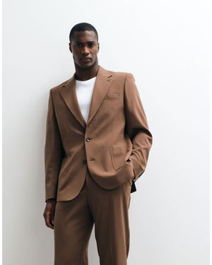 ASOS Flexmaxtm Slim Suit Jacket - Brown