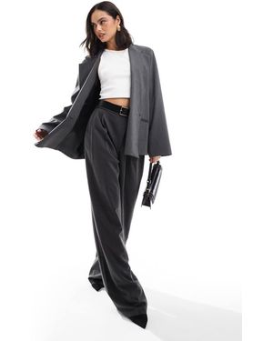 ASOS Blazer Oversize Grigio Scuro - Nero