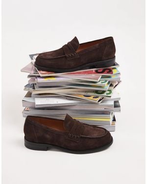 Vagabond Shoemakers Linn Suede Penny Loafers - Brown