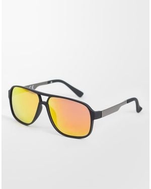 ASOS Matte Frame Sunglasses - Natural