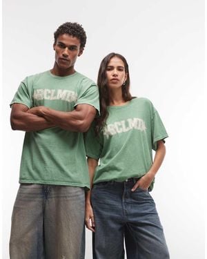 Reclaimed Vintage Unisex Graphic Tee - Green