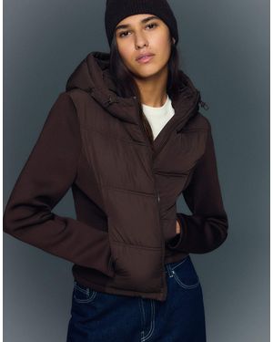 Bershka – combined – kapuzenjacke - Blau