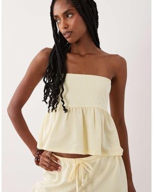 ASOS – schößchenoberteil - Natur