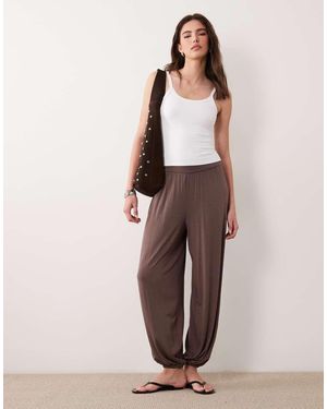 ASOS Lightweight Jersey Balloon Leg Trouser - Grey