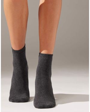 Calzedonia Short Cotton Thermal Socks - Grey
