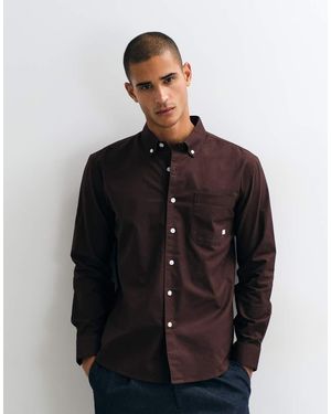 Farah Camisa De Manga Larga Con Logo En - Negro