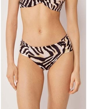 Calzedonia Bikini Bottoms Savannah Zebra - Black