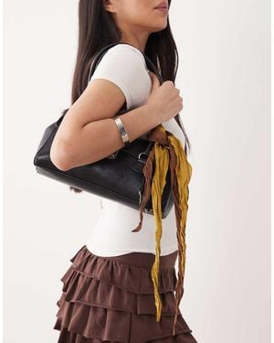 Mango Confezione Da 2 Foulard A Triangolo Da Borsa Bruciato - Marrone