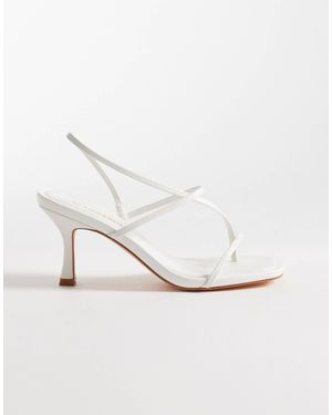 Glamorous Barely There Heeled Sandals With - White