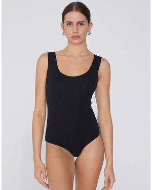 Tezenis Laser-Cut Cotton Body - Black