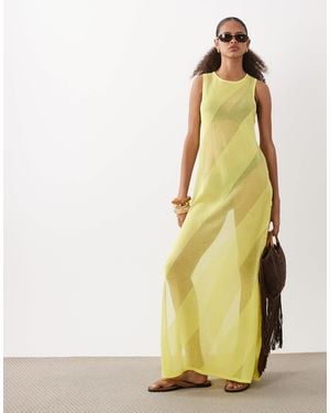 ASOS Sheer Maxi Dress - White