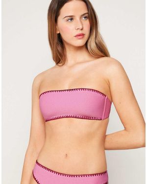 Tezenis Craft Touch Padded Bandeau Bikini Top - Pink
