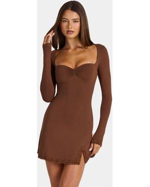 Oh Polly Modal-minikleid - Braun