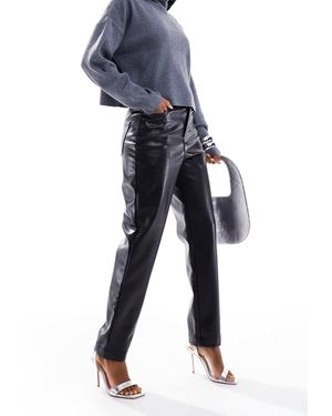 French Connection Pantalon en pu effet croco - Bleu