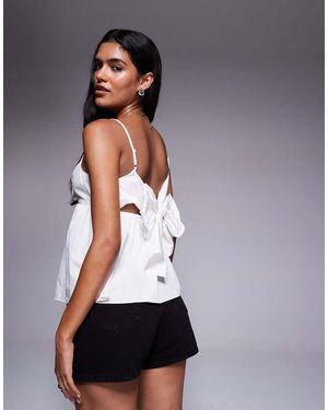 River Island Peplum Cami Top - Grey